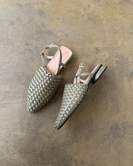 STILETTO TEJIDO CUERO