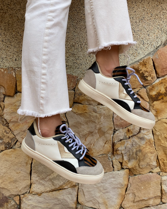 SNEAKERS BAJOS ANIMAL PRINT