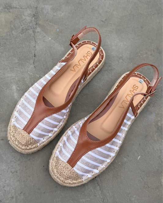 ESPADRILLES DESTALONADAS RAYAS