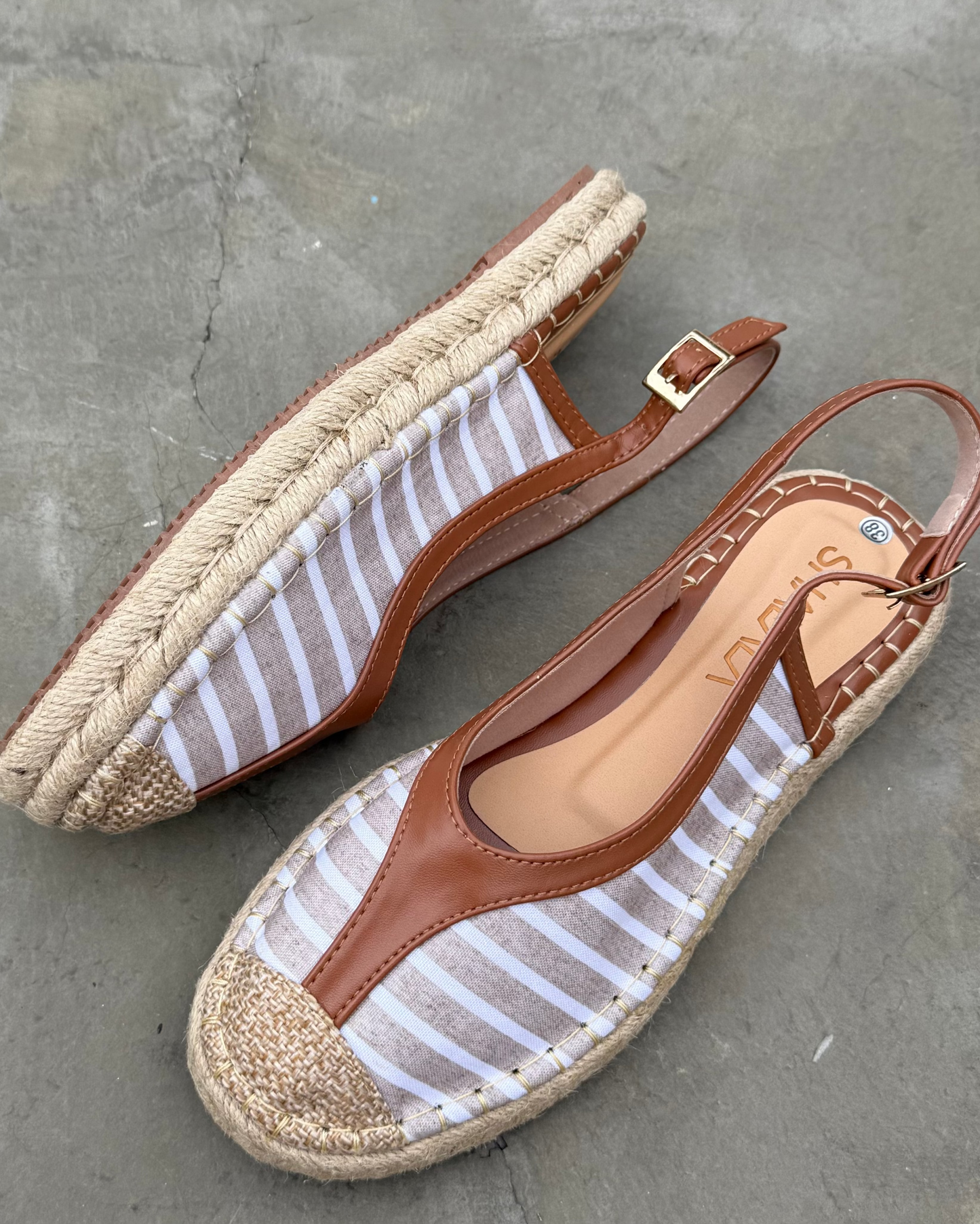 ESPADRILLES DESTALONADAS RAYAS