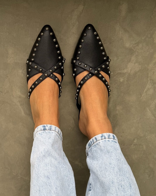 MULES STILETTO TACHES