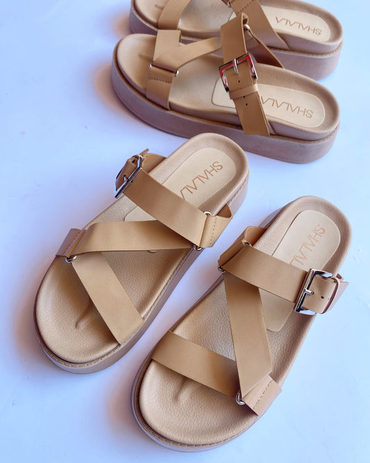 DAD SANDALS BEIGE COMFY