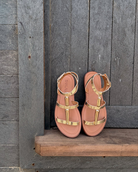 SANDALIA ELEGANTE DORADA